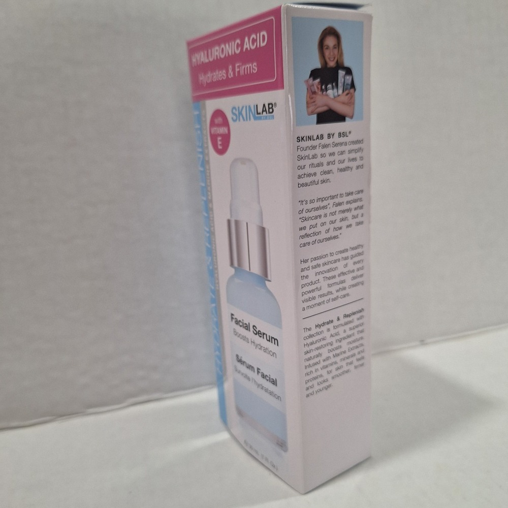 SkinLab Hydrate & Replenish Facial Serum With Vitamin E 1oz. Hyaluronic Acid NEW - Picture 13 of 15